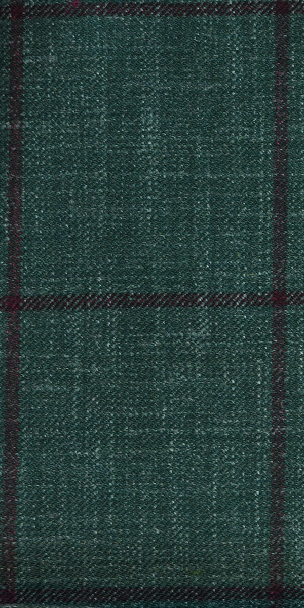 Green Windowpane Wool Mix Suit Green Windowpane Wool Mix Suit