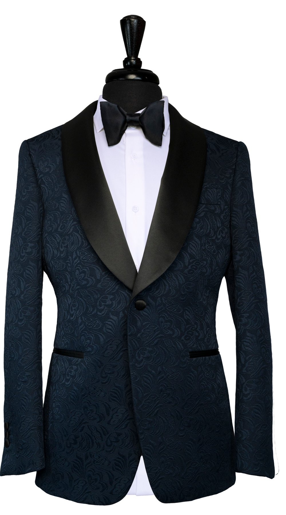 Navy Floral Jacquard Tuxedo Navy Floral Jacquard Tuxedo
