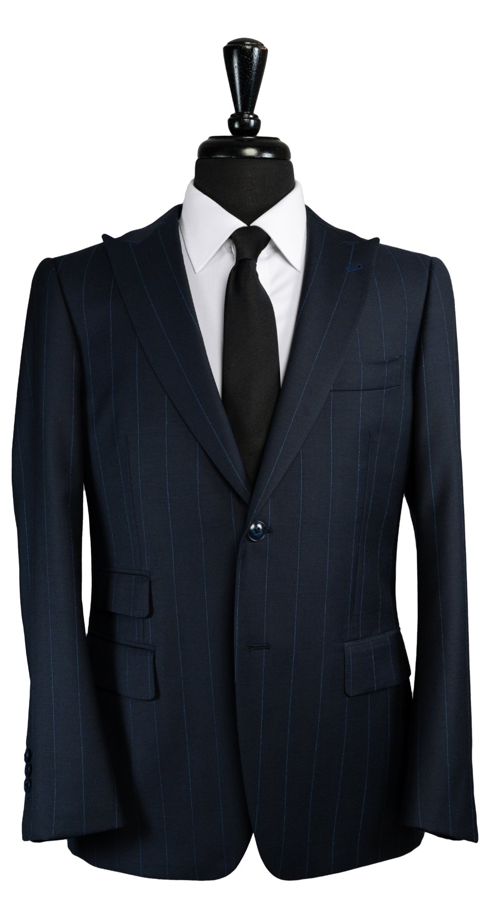 Midnight Blue Pinstripe Suit