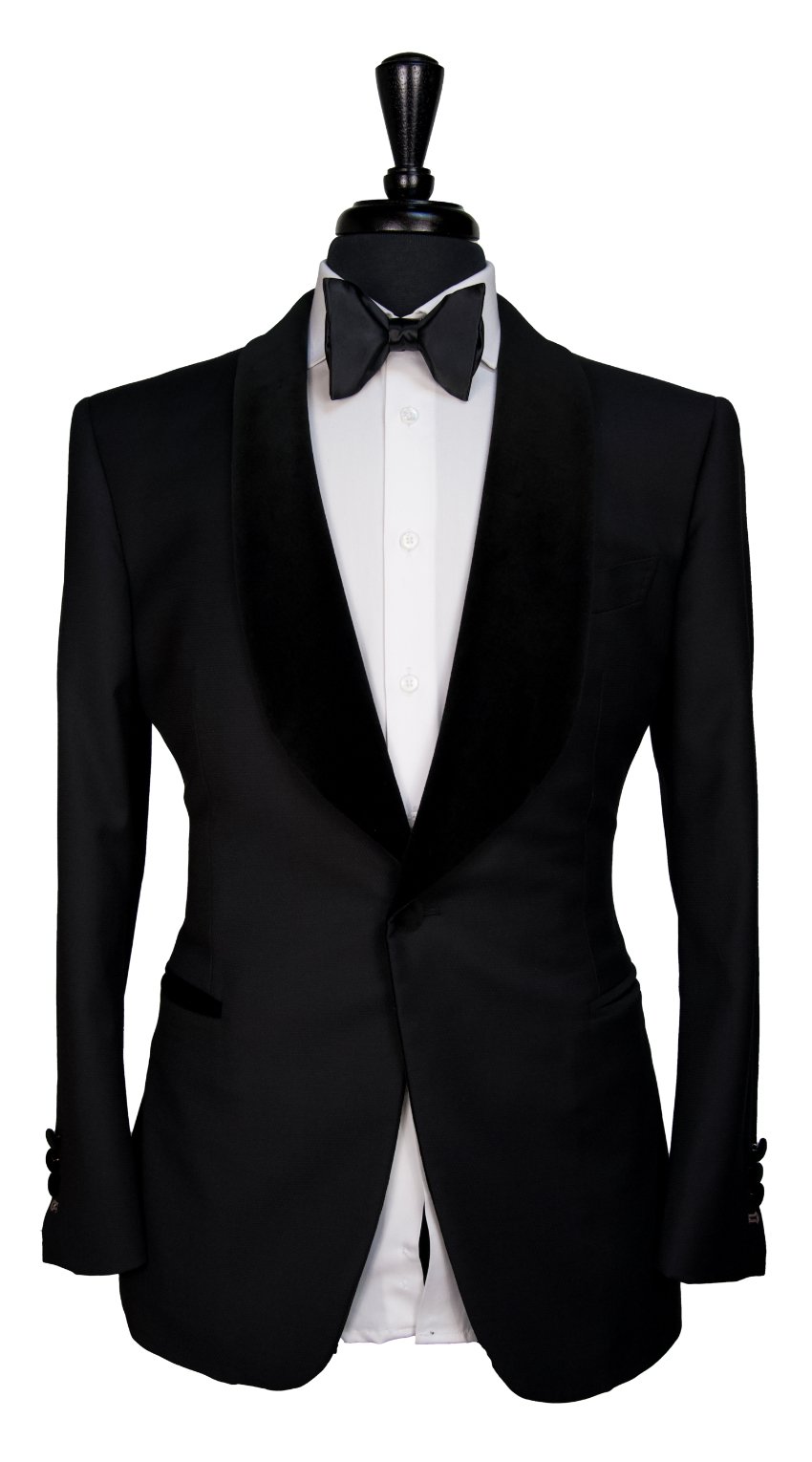 Black Dotted Textured Tuxedo Black Dotted Textured Tuxedo