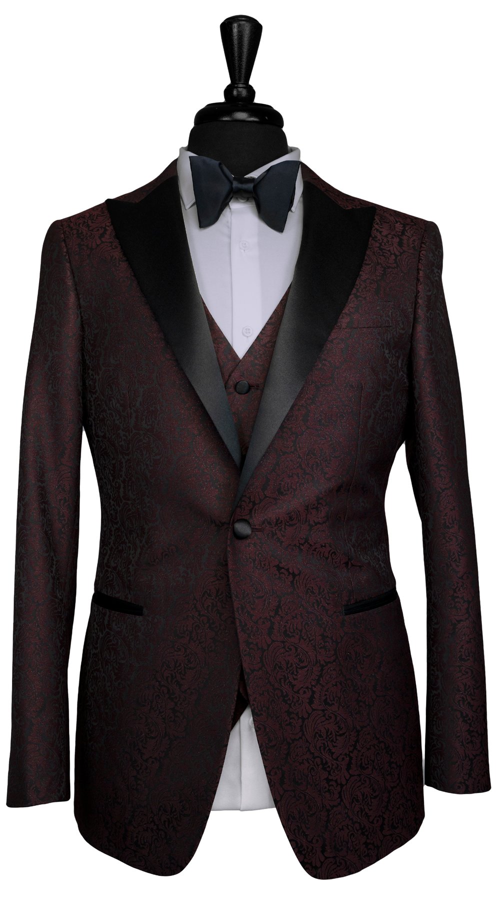 Baroque Burgundy Jacquard Tuxedo Baroque Burgundy Jacquard Tuxedo