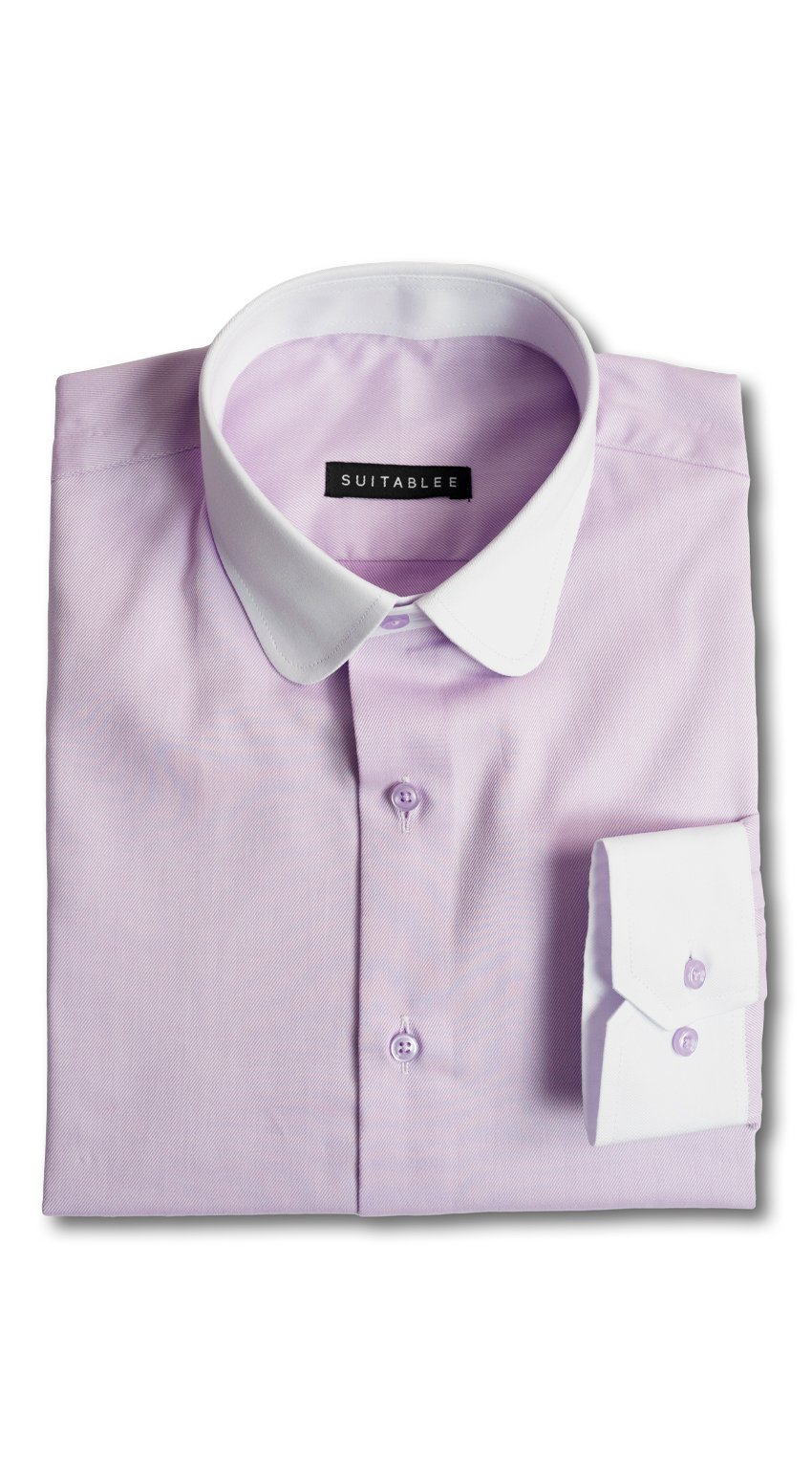Lilac Twill Dress Shirt  Lilac Twill Dress Shirt