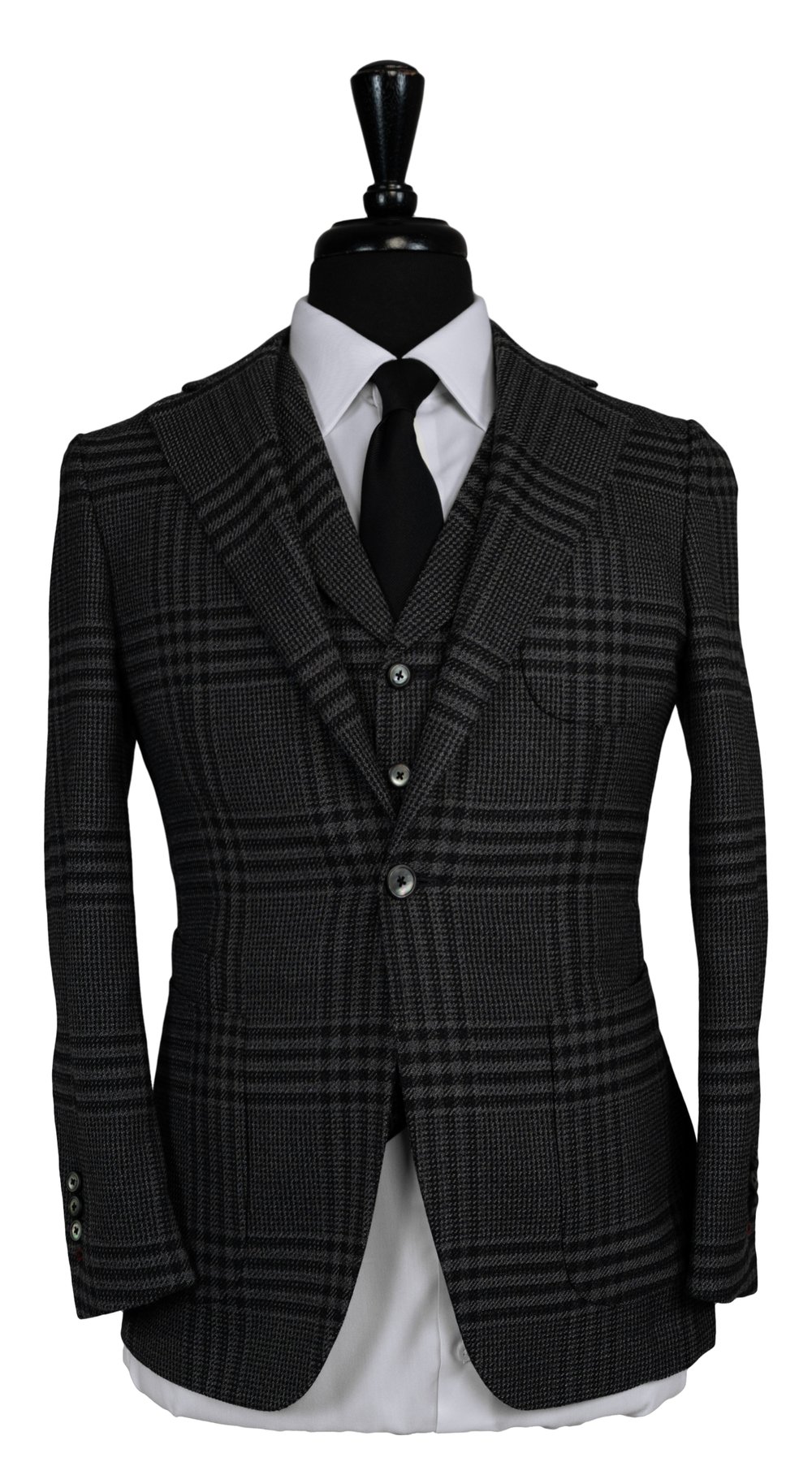 Onyx Charcoal Prince of Wales Suit