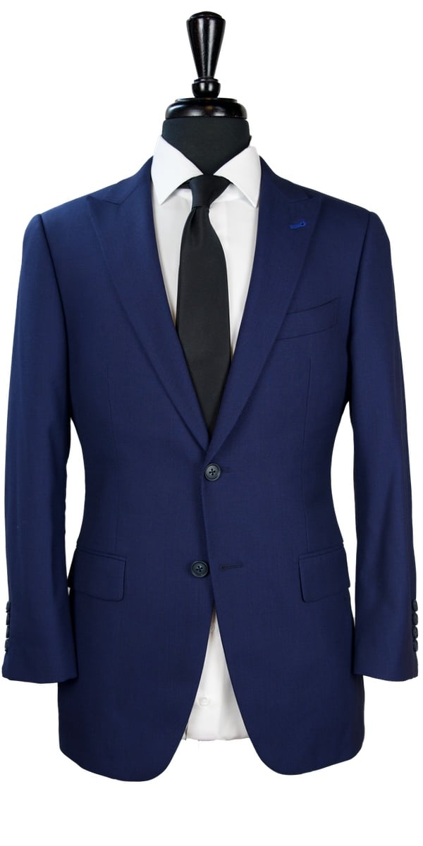 Navy Blue Birdseye Wool Suit Navy Blue Birdseye Wool Suit