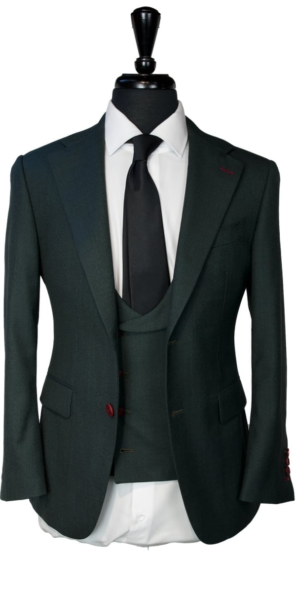 Dark Green Wool Suit Dark Green Wool Suit
