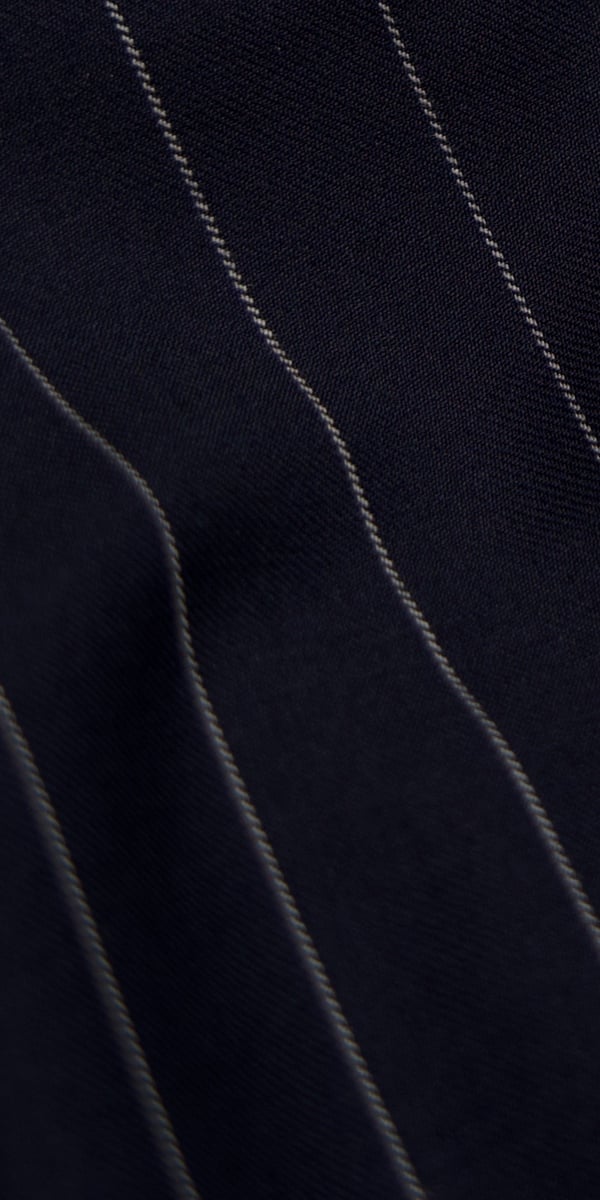 Dark Blue Pinstripe Wool Suit Dark Blue Pinstripe Wool Suit
