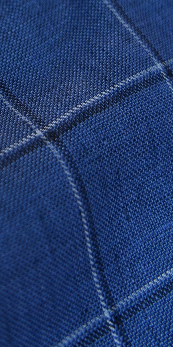 Sapphire Blue Windowpane Suit Sapphire Blue Windowpane Suit