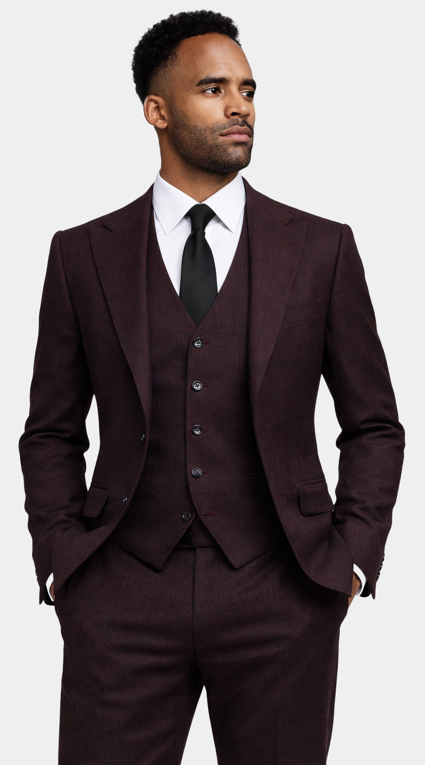 Plum Purple Woven Suit