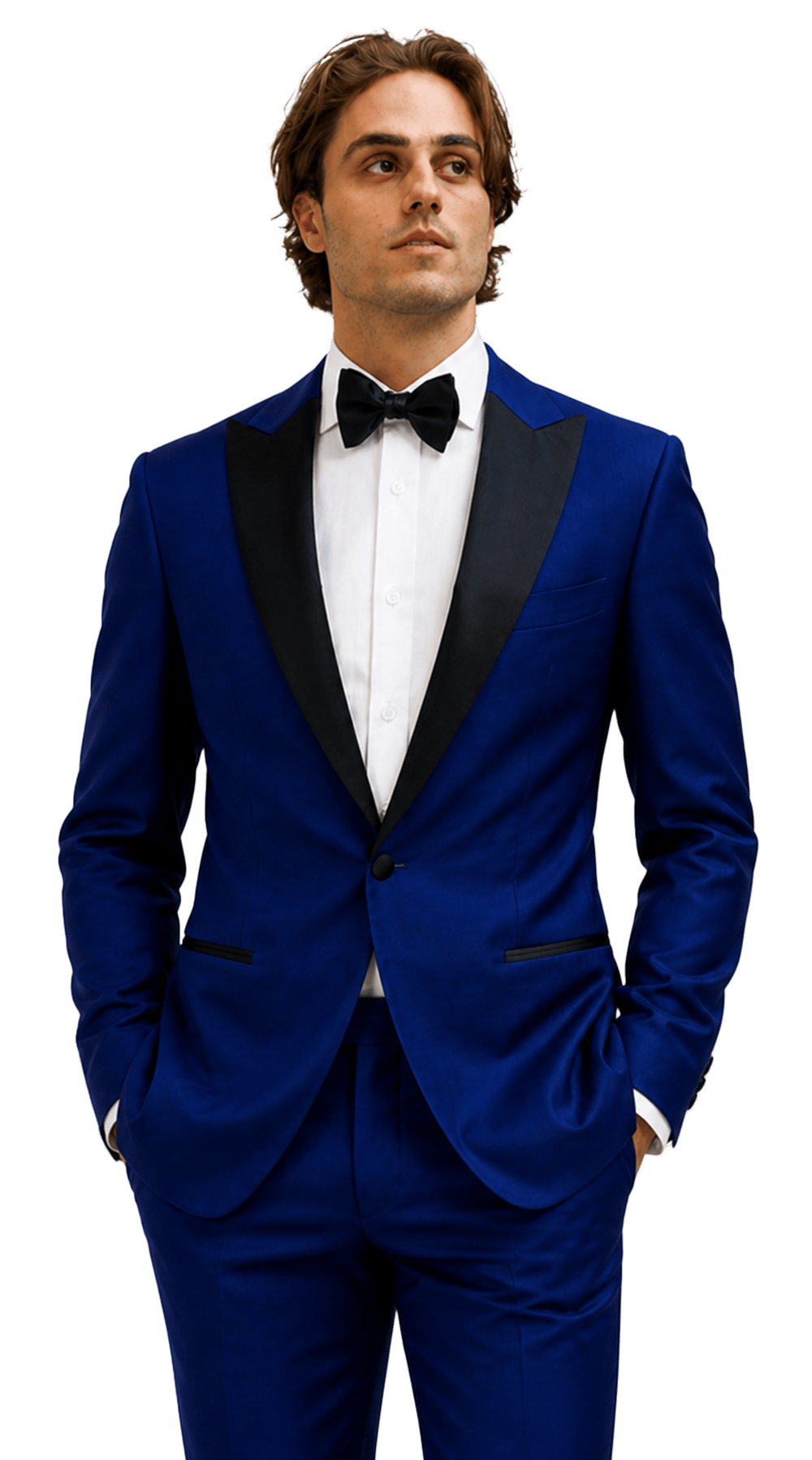 Royal Blue Twill Tuxedo