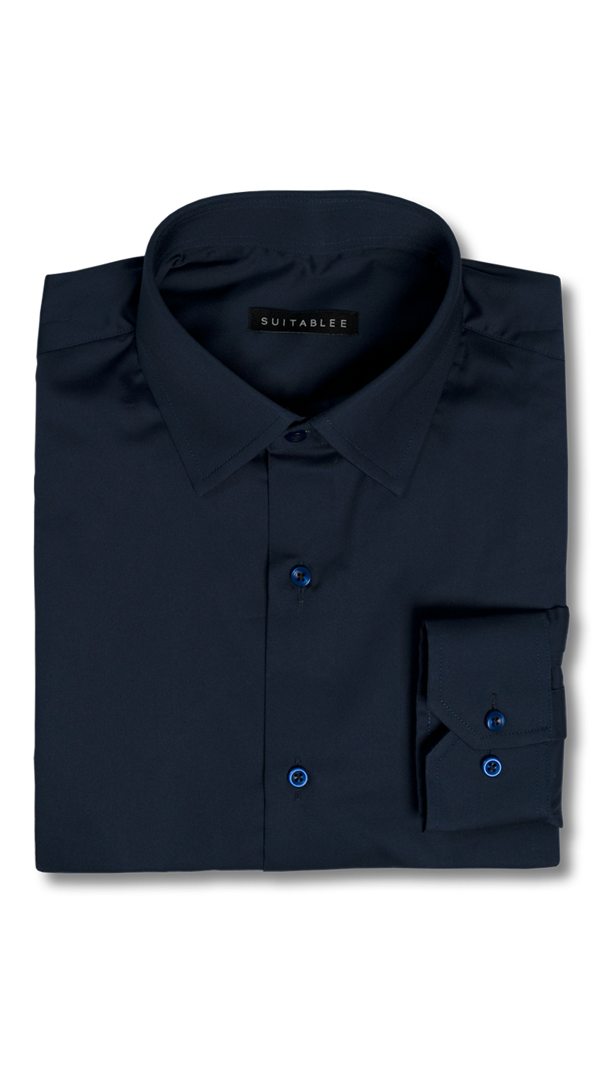 Chemise Habillée Bleu Foncé