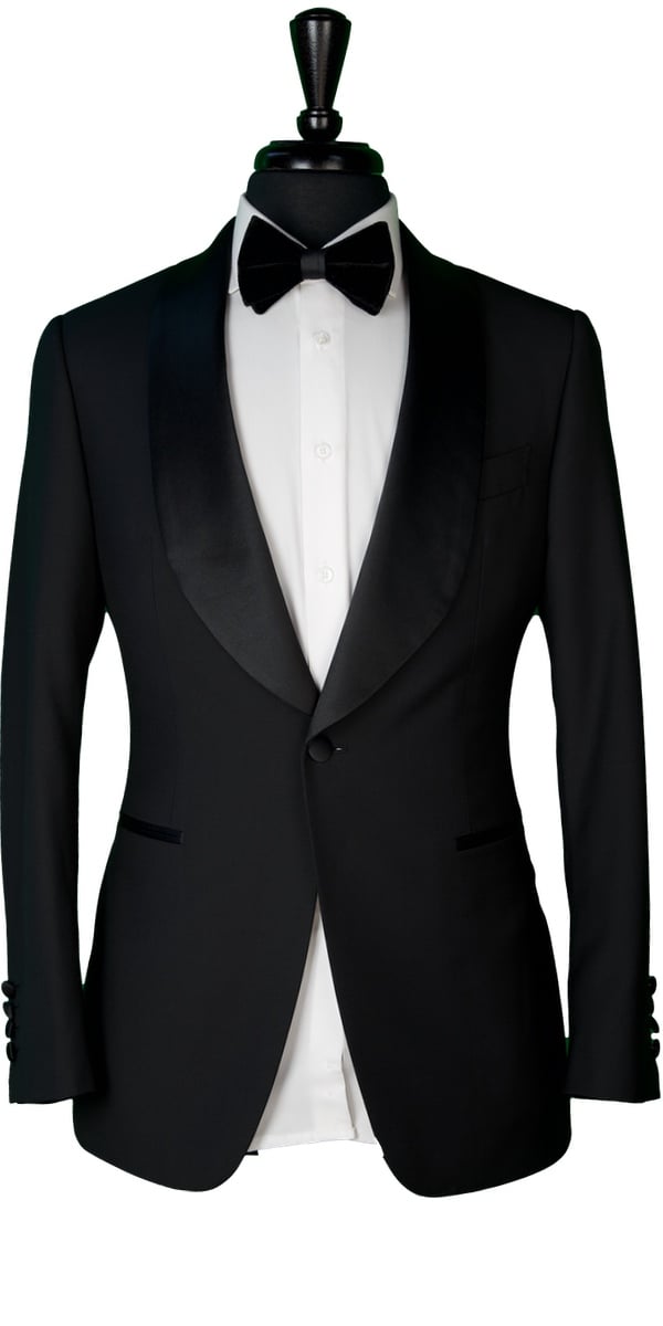 Matte Black Wool Tuxedo Matte Black Wool Tuxedo