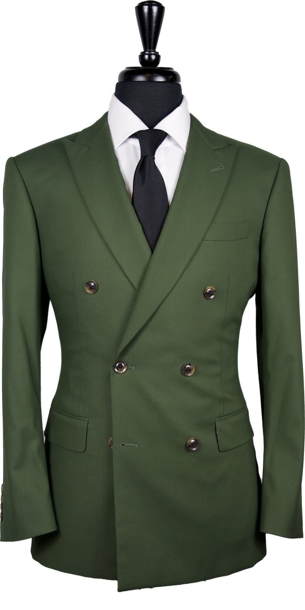 Olive Green Wool Suit Olive Green Wool Suit