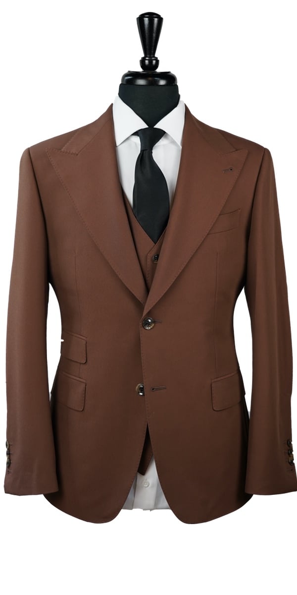 Cinnamon Brown Wool Suit Cinnamon Brown Wool Suit