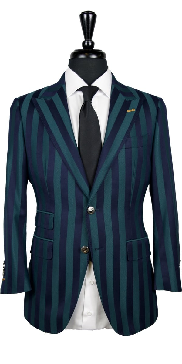 Green and Blue Stripe Suit Green and Blue Stripe Suit