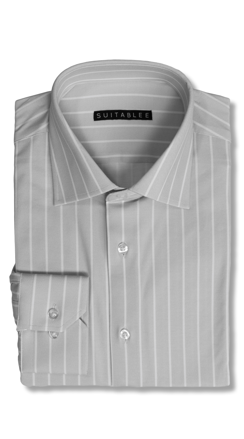 Gray Stripe Dress Shirt Gray Stripe Dress Shirt
