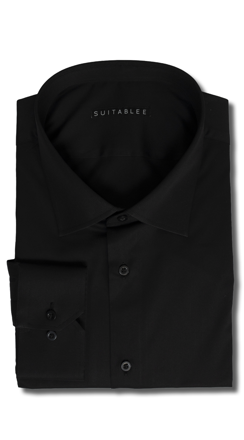 Black Twill Dress Shirt Black Twill Dress Shirt