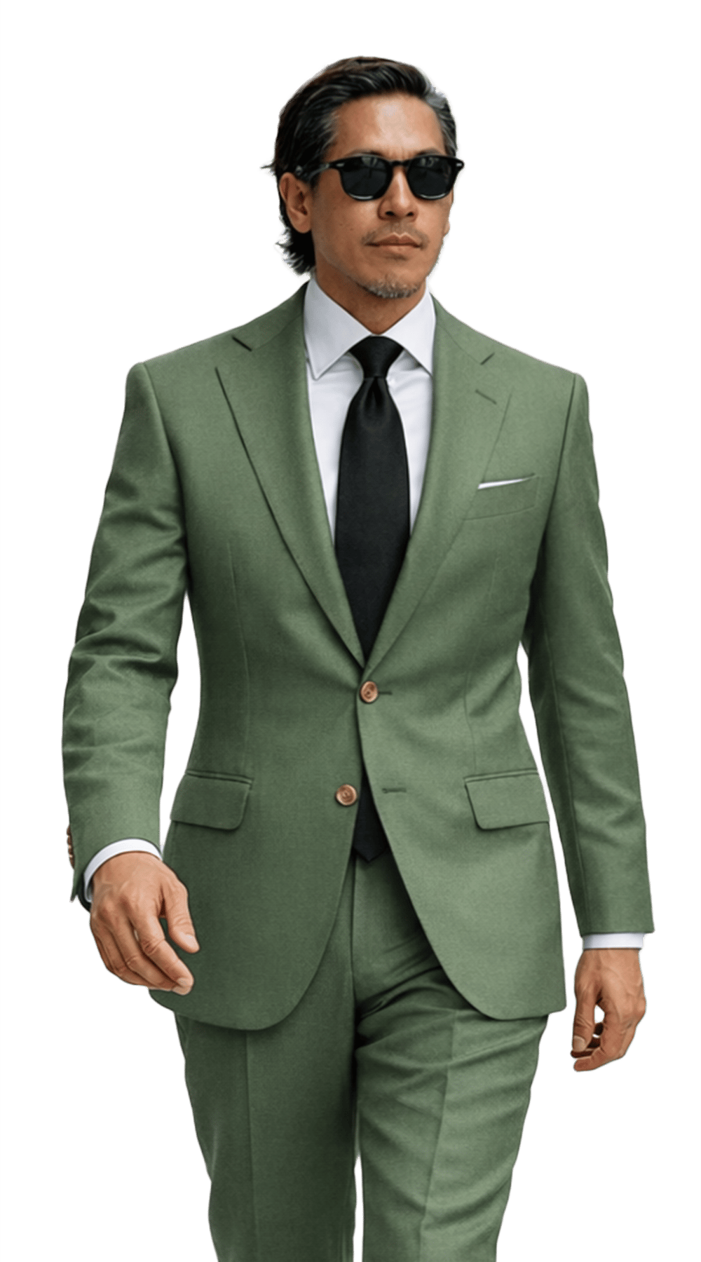 Complet Laine Vert Sauge