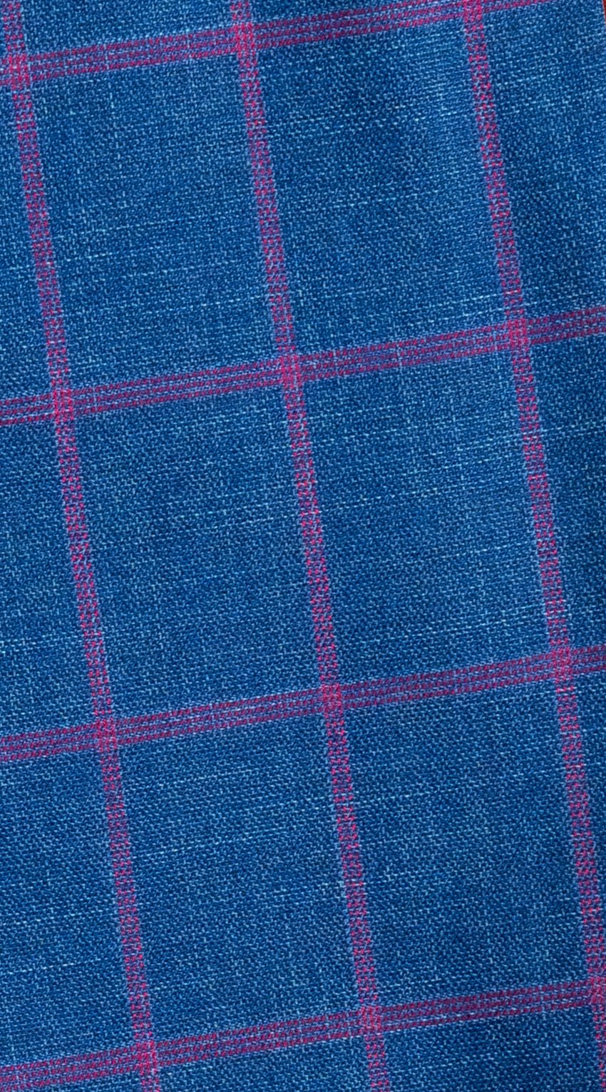 Sapphire Grid Wool Suit