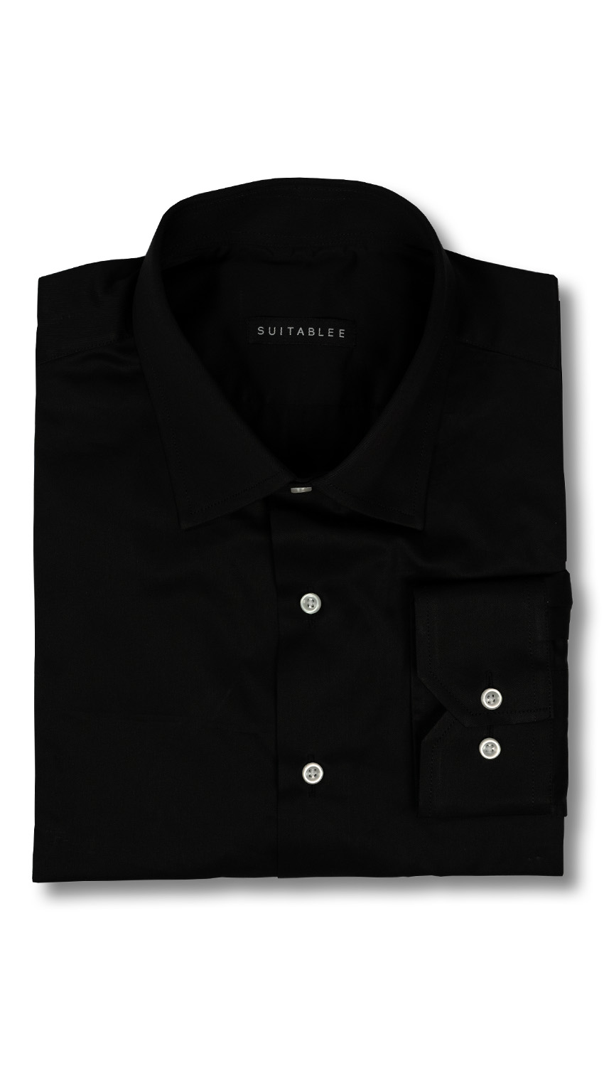 Chemise Habillée Noire Unie