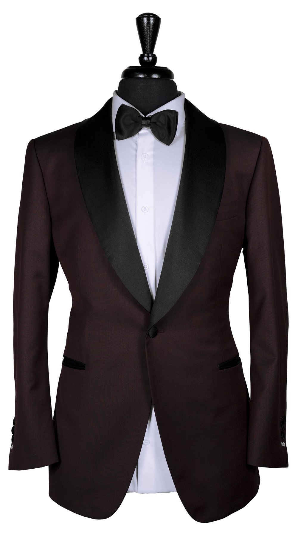 Maroon Wool Shawl Tuxedo Maroon Wool Shawl Tuxedo