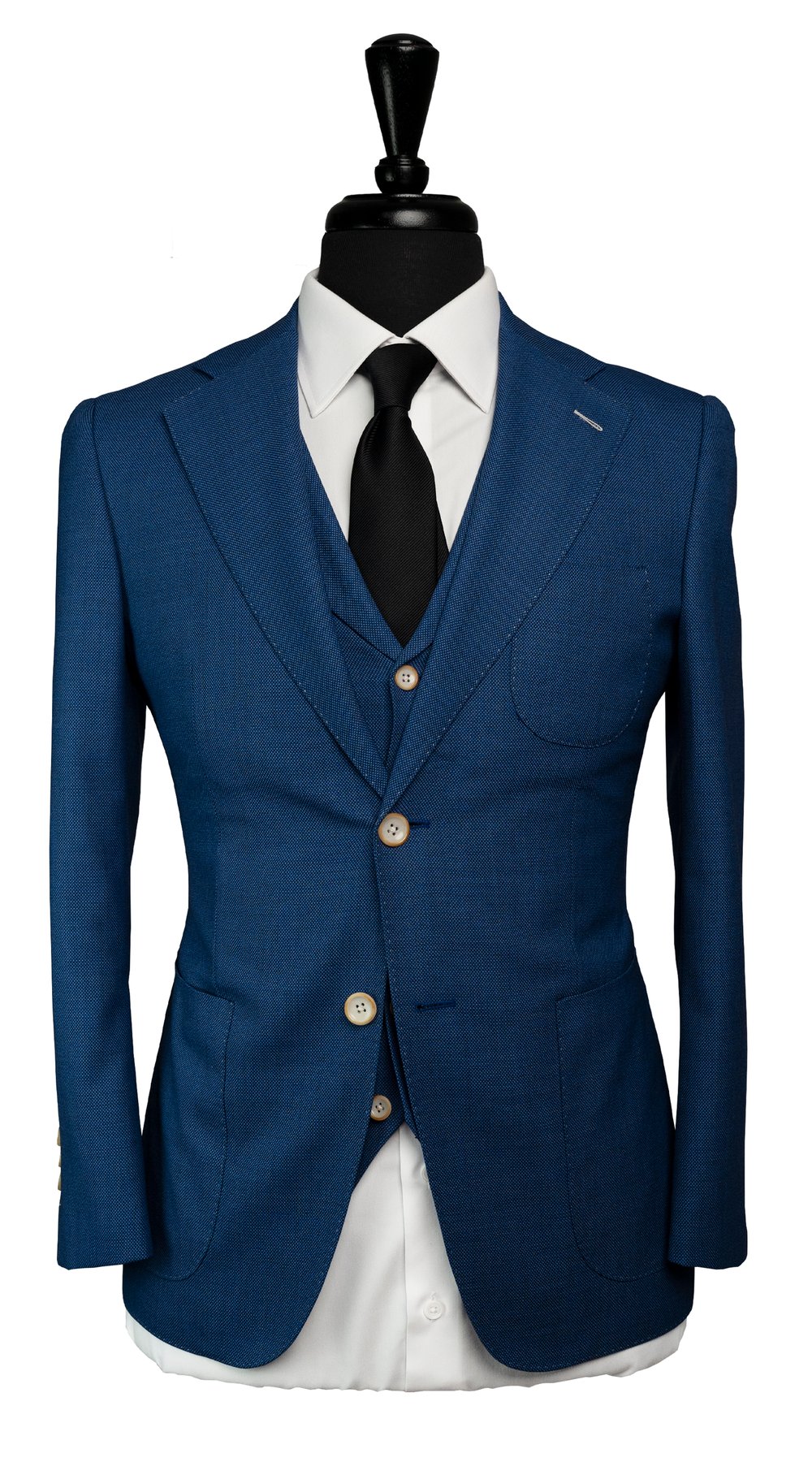 Sapphire Blue Three-Piece Suit Sapphire Blue Three-Piece Suit
