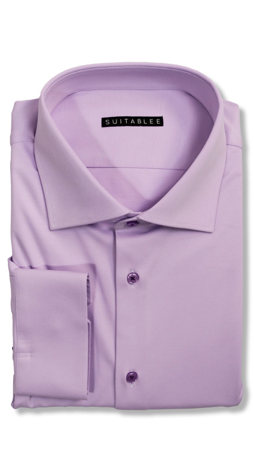 Lilac Soft-Touch Stretch Dress Shirt Lilac Soft-Touch Stretch Dress Shirt