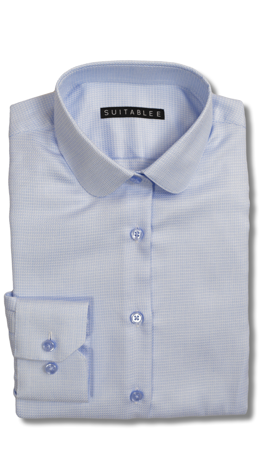 Blue Mosaic Dress Shirt Blue Mosaic Dress Shirt