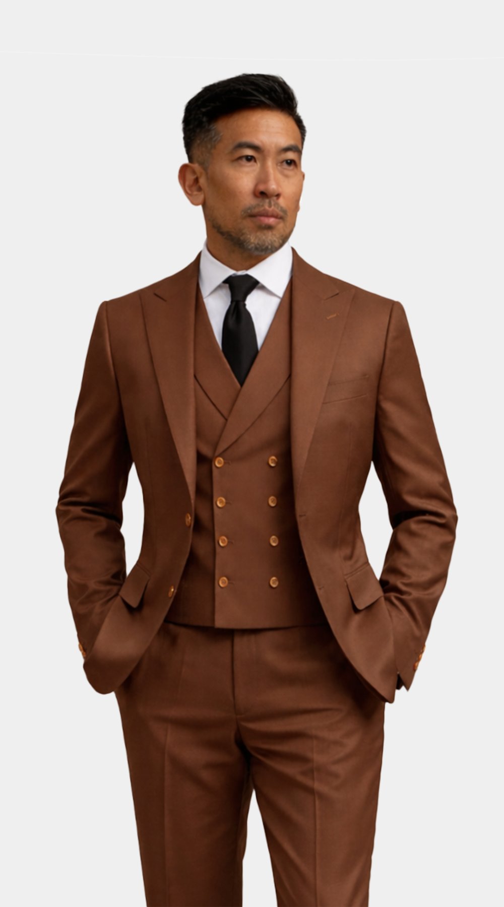 Complet Trois-Pièces Brun Terra 