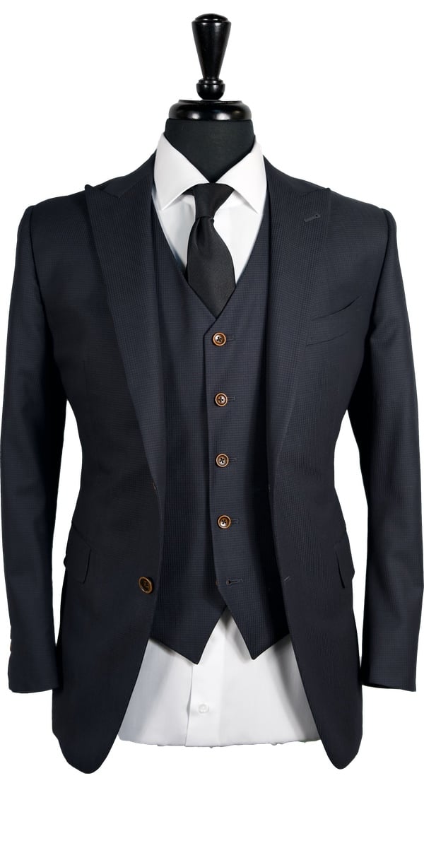 Oxford Blue Gingham Suit Oxford Blue Gingham Suit