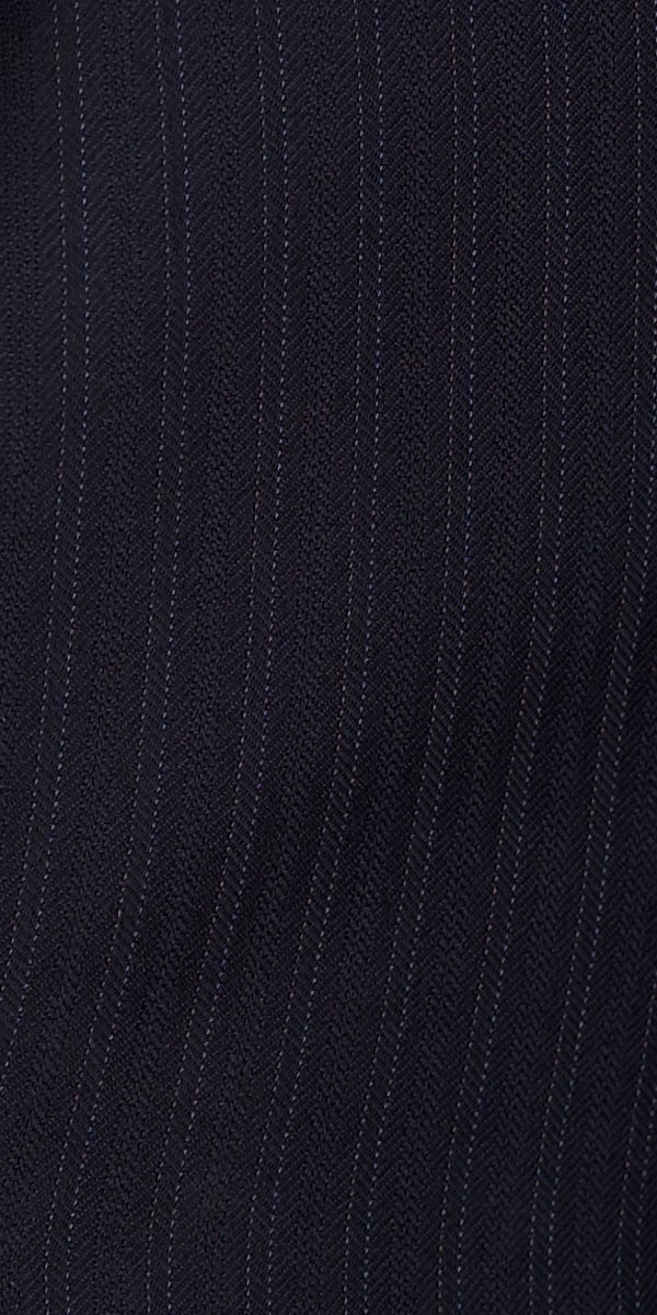 Midnight Blue Subtle Stripe Wool Suit Midnight Blue Subtle Stripe Wool Suit