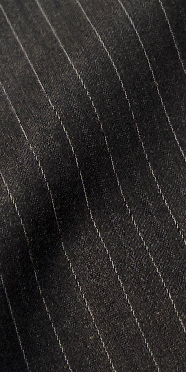Chocolate Striped Wool Suit Chocolate Striped Wool Suit
