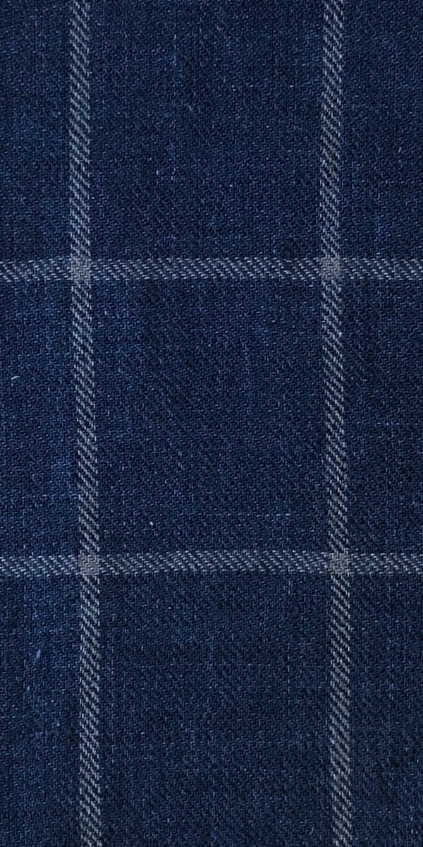 Navy Blue Windowpane Suit Navy Blue Windowpane Suit
