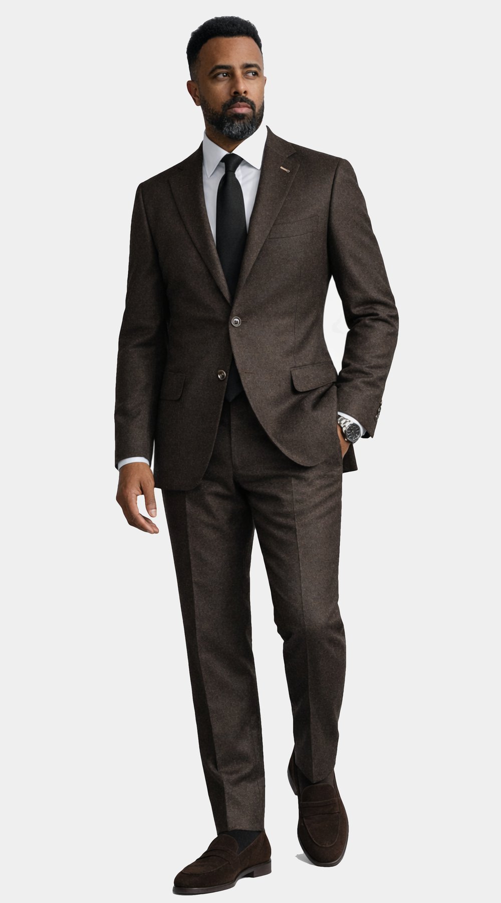 Walnut Flannel Wool Suit Walnut Flannel Wool Suit