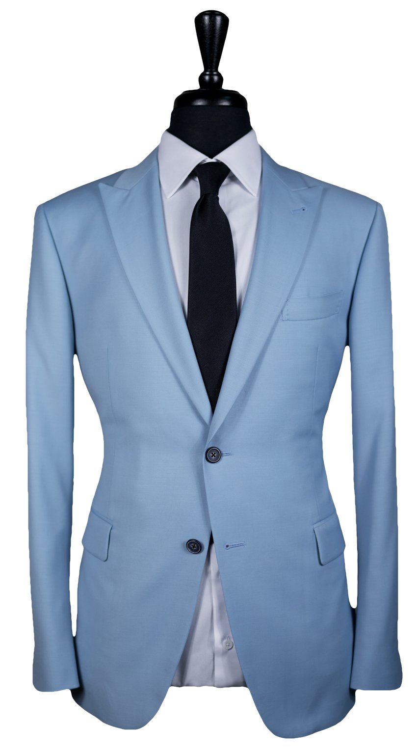 Powder Blue Twill Suit Powder Blue Twill Suit