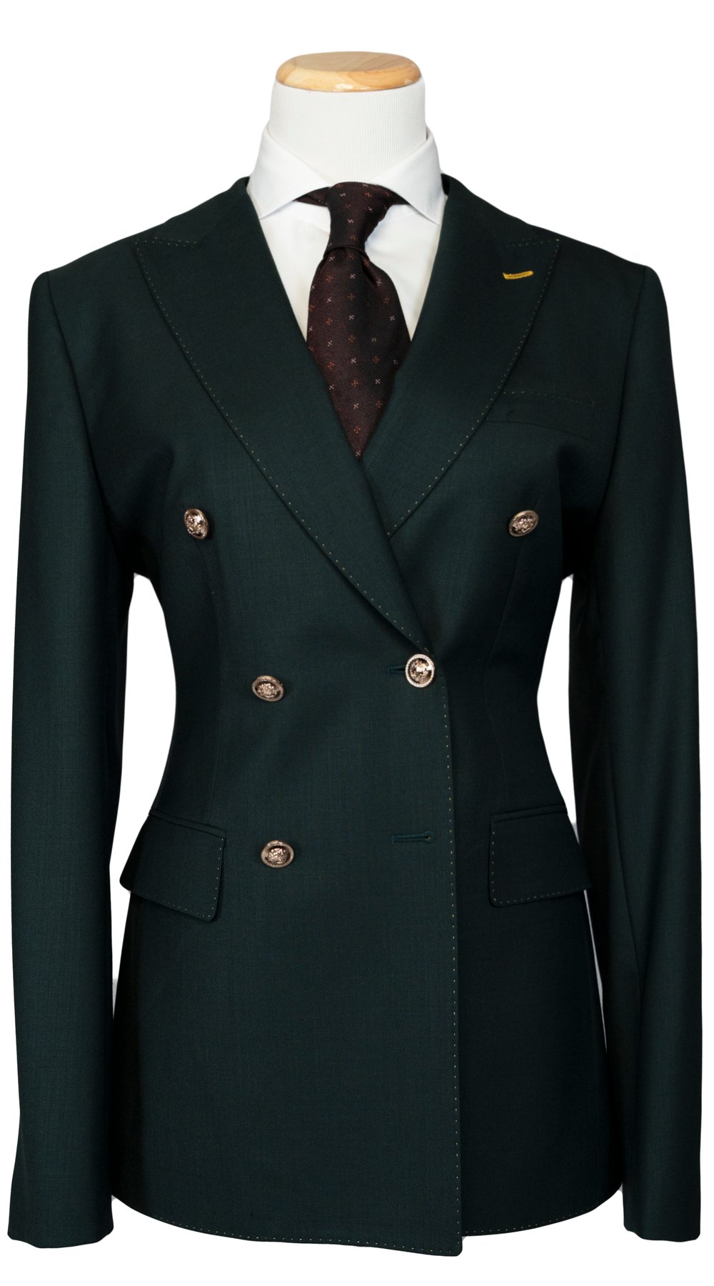 Hunter Green Double-Breasted Suit Hunter Green Double-Breasted Suit