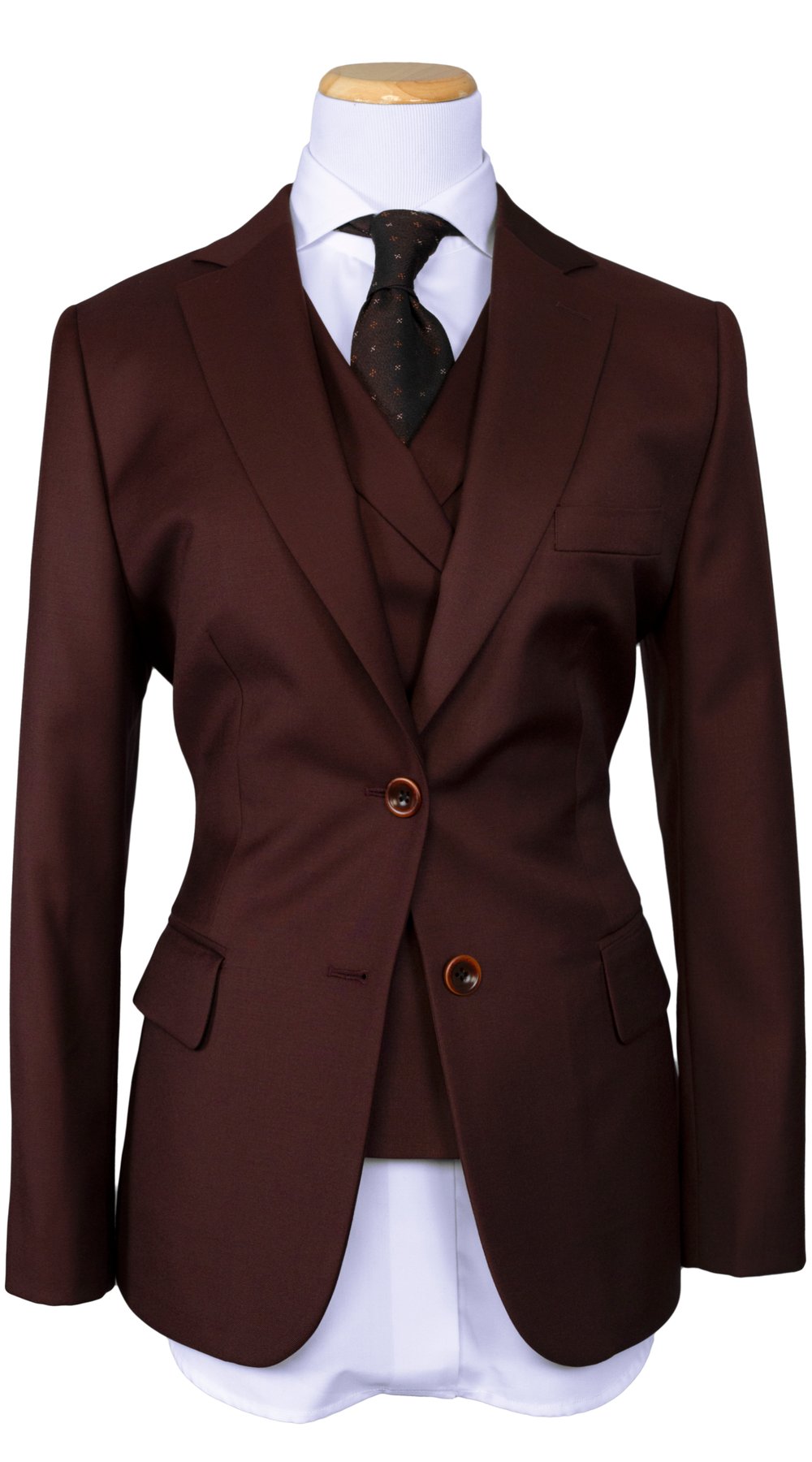 Mulberry Red Three-Piece Suit Mulberry Red Three-Piece Suit