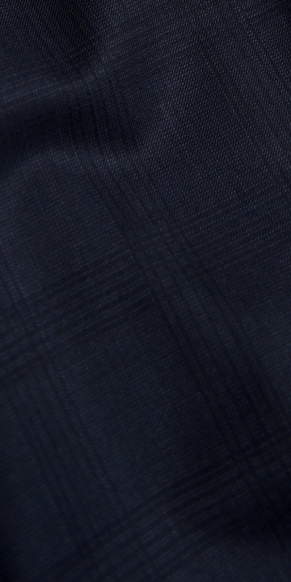 Dark Blue Subtle Check Wool Suit Dark Blue Subtle Check Wool Suit