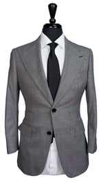Houndstooth Check Wool Suit