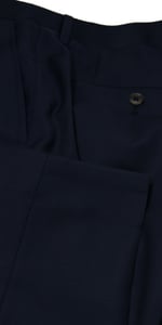 Dark Denim Blue Wool Suit