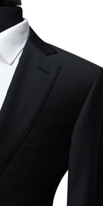 Classic Black Wool Suit