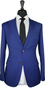 Royal Blue Twill Wool Suit