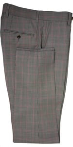 Houndstooth with Red Check Wool Suit