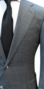 Grey Houndstooth Wool Suit
