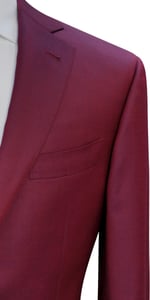 Red Wine Wool Suit
