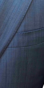 Denim Blue Wool Suit