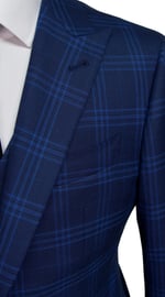 Lapis Blue Windowpane Suit