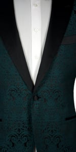 Pine Green Jacquard Tuxedo