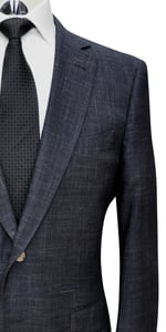 Textured Charcoal Wool Suit