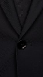 Black Circular Texture Suit