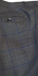 Grey with Blue Windowpane Suit